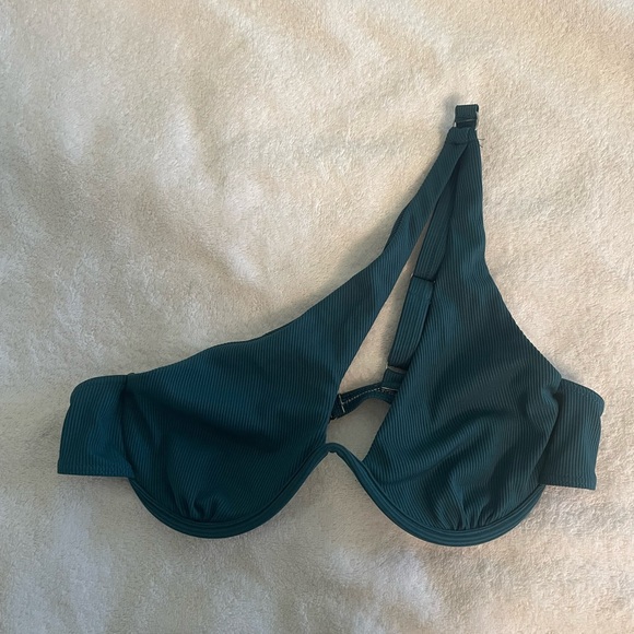 SHEIN Ribbed Underwire One Shoulder Bikini (Top + Bottom) - Picture 2 of 4